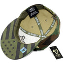 TOP LEVEL : USA | Map with Flag Design Snapback Cap