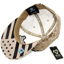 TOP LEVEL : USA | Map with Flag Design Snapback Cap