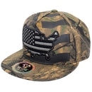 TOP LEVEL : USA | Map with Flag Design Snapback Cap