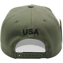TOP LEVEL : USA | Map with Flag Design Snapback Cap