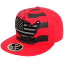 TOP LEVEL : USA | Map with Flag Design Snapback Cap