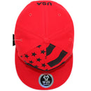 TOP LEVEL : USA | Map with Flag Design Snapback Cap