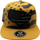 TOP LEVEL : USA | Map with Flag Design Snapback Cap