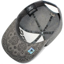 TOP LEVEL : VIBES | Front Raised Embroidery & All-over Bandana Print Design Snapback Cap