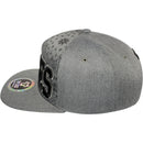 TOP LEVEL : VIBES | Front Raised Embroidery & All-over Bandana Print Design Snapback Cap