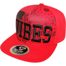 TOP LEVEL : VIBES | Front Raised Embroidery & All-over Bandana Print Design Snapback Cap