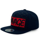 TOP LEVEL : SAVAGE | Red Patch Design Snapback Cap
