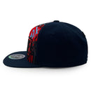 TOP LEVEL : HUSTLE | Red Patch Design Snapback Cap