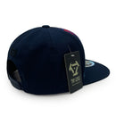 TOP LEVEL : HUSTLE | Red Patch Design Snapback Cap