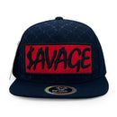 TOP LEVEL : SAVAGE | Red Patch Design Snapback Cap