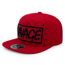 TOP LEVEL : SAVAGE | Red Patch Design Snapback Cap