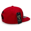 TOP LEVEL : SAVAGE | Red Patch Design Snapback Cap