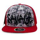 TOP LEVEL : SAVAGE | Tie-Dye Sublimation Design Snapback Cap