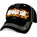 4350 DISTRICT : T13 | Bad Hair Day Leopard Fabric Patch Design Vintage Baseball Cap