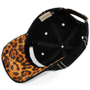 4350 DISTRICT : T13 | Bad Hair Day Leopard Fabric Patch Design Vintage Baseball Cap