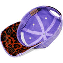 4350 DISTRICT : T13 | Bad Hair Day Leopard Fabric Patch Design Vintage Baseball Cap