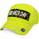 4350 DISTRICT : T13 | Bad Hair Day Leopard Fabric Patch Design Vintage Baseball Cap