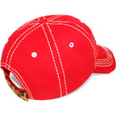 4350 DISTRICT : T13 | Bad Hair Day Leopard Fabric Patch Design Vintage Baseball Cap