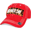 4350 DISTRICT : T13 | Bad Hair Day Leopard Fabric Patch Design Vintage Baseball Cap