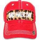 4350 DISTRICT : T13 | Bad Hair Day Leopard Fabric Patch Design Vintage Baseball Cap