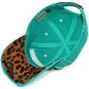 4350 DISTRICT : T13 | Bad Hair Day Leopard Fabric Patch Design Vintage Baseball Cap