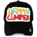 4350 DISTRICT : T13 | Happy Camper Patch Design Vintage Baseball Cap