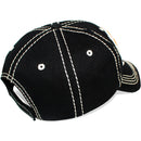 4350 DISTRICT : T13 | Dog Mom Front-raised Verbiage with Flower Embroidery Patch Design Vintage Baseball Cap