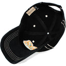 4350 DISTRICT : T13 | Dog Mom Front-raised Verbiage with Flower Embroidery Patch Design Vintage Baseball Cap
