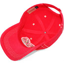 4350 DISTRICT : T13 | Dog Mom Front-raised Verbiage with Flower Embroidery Patch Design Vintage Baseball Cap