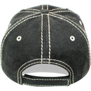 4350 DISTRICT : T13 | Dog Mom Front-raised Verbiage with Flower Embroidery Patch Design Vintage Baseball Cap