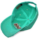 4350 DISTRICT : T13 | Dog Mom Front-raised Verbiage with Flower Embroidery Patch Design Vintage Baseball Cap
