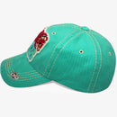4350 DISTRICT : T13 | Dog Mom Front-raised Verbiage with Flower Embroidery Patch Design Vintage Baseball Cap