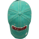 4350 DISTRICT : T13 | Dog Mom Front-raised Verbiage with Flower Embroidery Patch Design Vintage Baseball Cap