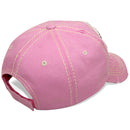 4350 DISTRICT : T13 | Dog Mom Front-raised Verbiage with Cute Dog Embroidery Design Vintage Baseball Cap