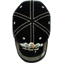 4350 DISTRICT : T13 | Free Spirit Front-raised Verbiage Design Vintage Baseball Cap