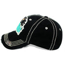 4350 DISTRICT : T13 | Dog Mom Front-raised Verbiage with Cute Dog Embroidery Design Vintage Baseball Cap