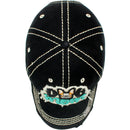 4350 DISTRICT : T13 | Dog Mom Front-raised Verbiage with Cute Dog Embroidery Design Vintage Baseball Cap