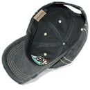 4350 DISTRICT : T13 | Dog Mom Front-raised Verbiage with Cute Dog Embroidery Design Vintage Baseball Cap
