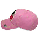 4350 DISTRICT : T13 | Dog Mom Front-raised Verbiage with Cute Dog Embroidery Design Vintage Baseball Cap