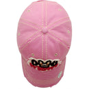 4350 DISTRICT : T13 | Dog Mom Front-raised Verbiage with Cute Dog Embroidery Design Vintage Baseball Cap