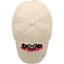 4350 DISTRICT : T13 | Dog Mom Front-raised Verbiage with Cute Dog Embroidery Design Vintage Baseball Cap