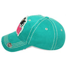 4350 DISTRICT : T13 | Dog Mom Front-raised Verbiage with Cute Dog Embroidery Design Vintage Baseball Cap