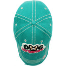 4350 DISTRICT : T13 | Dog Mom Front-raised Verbiage with Cute Dog Embroidery Design Vintage Baseball Cap