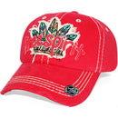 4350 DISTRICT : T13 | Free Spirit Front-raised Verbiage Design Vintage Baseball Cap