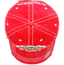 4350 DISTRICT : T13 | Free Spirit Front-raised Verbiage Design Vintage Baseball Cap