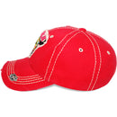 4350 DISTRICT : T13 | Free Spirit Front-raised Verbiage & Texas Cowboy with Bull Embroidery Design Vintage Baseball Cap