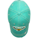 4350 DISTRICT : T13 | Free Spirit Front-raised Verbiage & Texas Cowboy with Bull Embroidery Design Vintage Baseball Cap