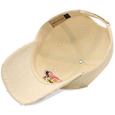 4350 DISTRICT : T13 | Free Spirit Front-raised Verbiage & Texas Cowboy with Bull Embroidery Design Vintage Baseball Cap