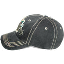 4350 DISTRICT : T13 | Free Spirit Front-raised Verbiage Design Vintage Baseball Cap