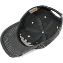 4350 DISTRICT : T13 | Free Spirit Front-raised Verbiage Design Vintage Baseball Cap